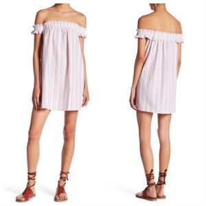 Romeo & Juliet Pink Cotton Off The Shoulder Dress